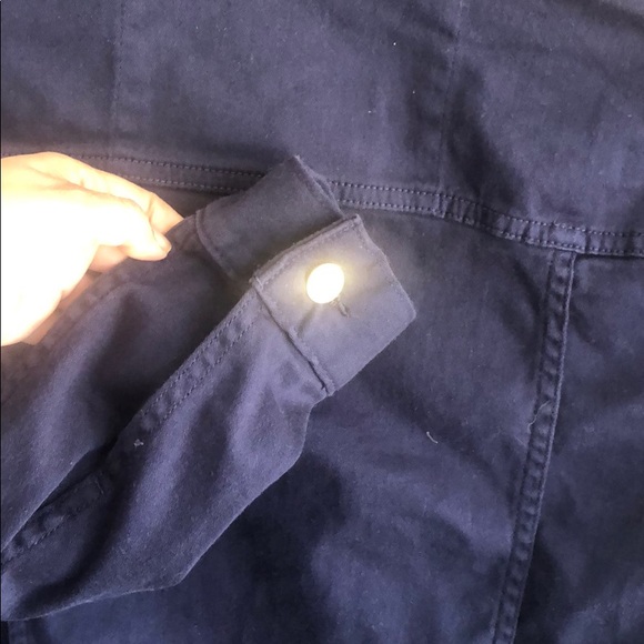 Michael Kors Navy Blue Cropped Jacket-Size Small - Picture 9 of 16